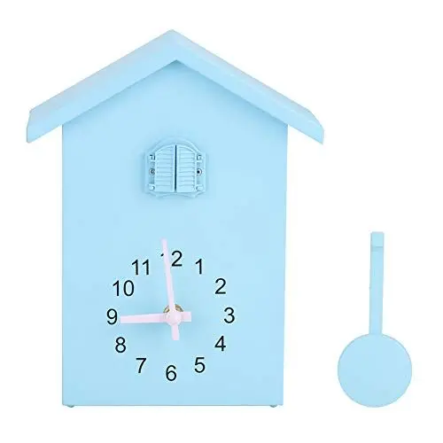 Produktbild: flexman Wanduhr, Pünktlicher Alarm, Pendeluhr mit Vogel Dekor, Hängende Pendeluhr für Zuhause, Wohnzimmer, Küche, Büro, Dekoration