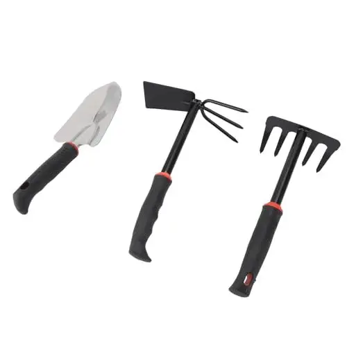 Produktbild: Dussdote Gartenwerkzeug-Set, 3-teiliges Gartenwerkzeug-Set, Gartenschaufel zum Lockern des Bodens, Jäten, Graben