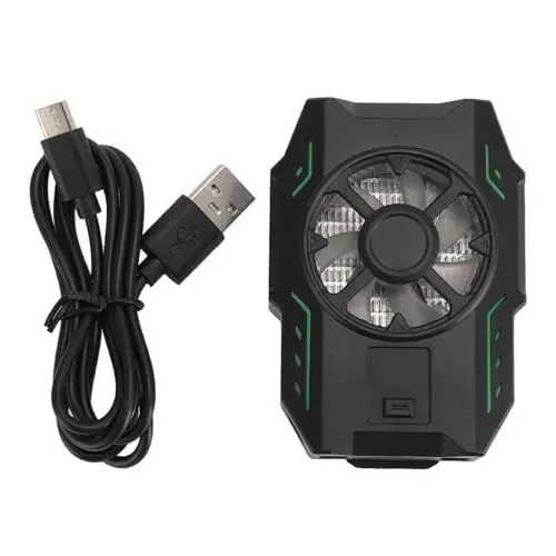 Produktbild: Dussdote Telefonkühler, Telefonkühler für Gaming, Halbleiter-Kühlchip, Handy-Kühler mit LED-Temperaturanzeige für Gaming-Streaming