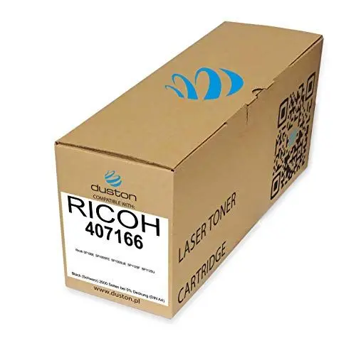 Produktbild: duston 407166 Schwarz Toner kompatibel zu Ricoh SP100E SP100SFE SP100SUE SP112SF SP112SU