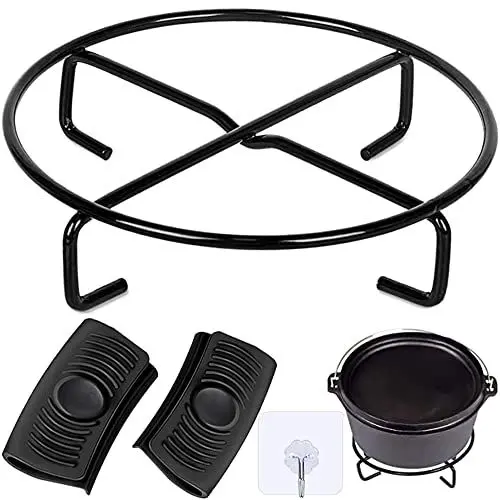 Produktbild: Dutch Oven Untersetzer Dutch Oven Zubehör, Untersetzer Dutch Oven Ständer, Topfständer, Untergestell für Dutch, Feuertopf Standfläche für BBQ, Camping