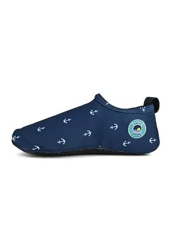 Produktbild: Duukies Herren Strandsocken Anker Badesocken rutschfest UV Schutz Badeschuhe, Farbe:Navy, Socken:42-43
