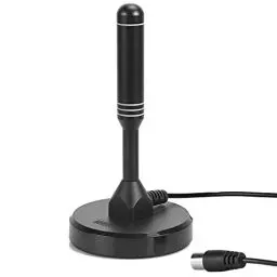 Produktbild: DVB-T/DVB-T2-Antenne - August DTA240 - stärkere Stabantenne für digitales Fernsehen / Digital TV / DAB Radio / DVB-T2 Tuner Stick / ALU-Massivkern für maximale Signalqualität - Mit Magnetfuß 2m Kabel