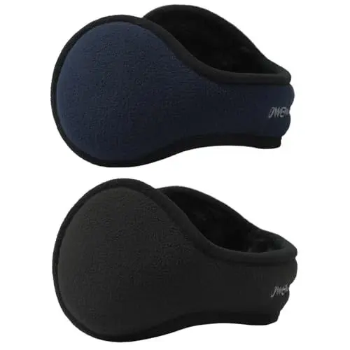 Produktbild: Dwenarry 2 Stücke Ohrenwärmer Herren Winter Ohrenschützer Verstellbar Ohrenwärmer Wärme Fleece Ohrwärmer