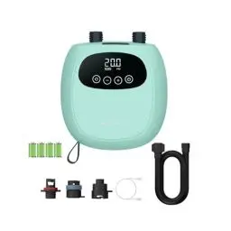 Produktbild: dwndpump SUP Pumpe Elektrische 20PSI, Schnelles Aufladen SUP Pumpe Elektrisch mit Akku, Tragbar Elektrische Luftpumpe, Aufblasen und Entleeren, Paddle Board Pumpe auch für Kajaks, Windflügel (Grün)