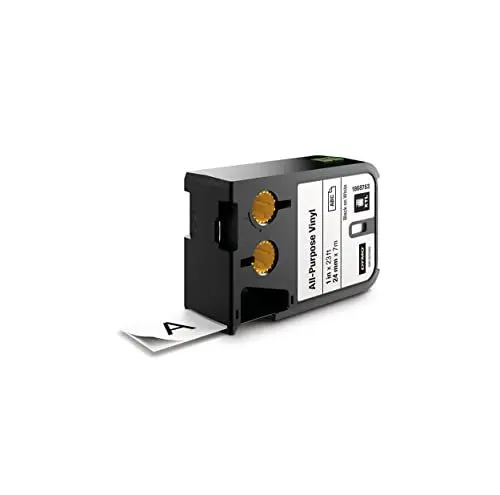 Produktbild: DYMO XTL Allzweck-Vinyletikett | 24 mm x 7 m | Schwarz auf Weiß