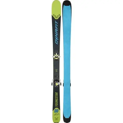 Produktbild: DYNAFIT Kids Seven Summits Youngstar Ski Set Grün-Schwarz - Vielseitiges fehlerverzeihendes Kinder Tourenski-Set, Größe