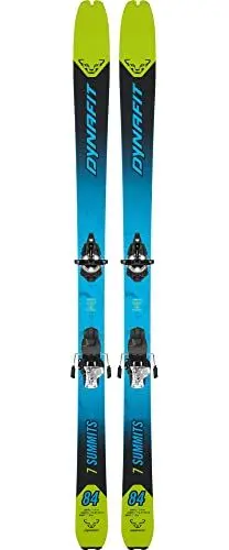 Produktbild: Dynafit M Seven Summits Ski Blau-Grün - Vielseitiger verzeihender Herren Tourenski, Größe 166 cm - Farbe Lime Yellow - B