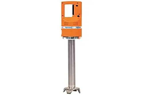 Produktbild: Dynamic 600W Stabmixer MX91, Orange, Schaftlänge: 410 mm/16.1 inch, einfache Geschwindigkeit 9500 RPM, mischt bis zu 100 Liter Zutaten auf einmal, titanbeschichtete Klinge, K472