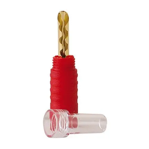 Produktbild: Dynavox High-End Bananenstecker, Mittelbefestigung, Rot
