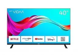 Produktbild: DYON Smart 40 VX-2 100 cm (40 Zoll) Fernseher (Full-HD TV, HD Triple Tuner (DVB-C/-S2/-T2), App Store, Prime Video, Netflix, YouTube, DAZN, Disney+) (Modelljahr 2023), Schwarz