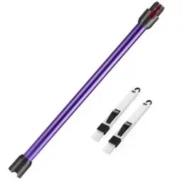 Produktbild: Dyson V7 bis V15 Kompatibel: Starres Verlängerungsrohr mit Schnellverschluss und 2-in-1 Bürsten, Lila
