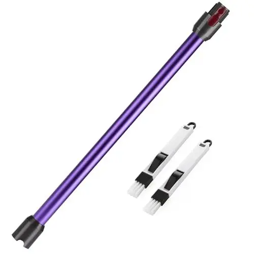 Produktbild: Dyson V7 bis V15 Kompatibel: Starres Verlängerungsrohr mit Schnellverschluss und 2-in-1 Bürsten, Lila