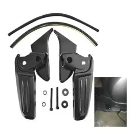 Produktbild: DZNEFYUP Motorrad-Fußrasten Für Piaggio Für Vespa Für Spring Für Primavera LX LXV 150 125 Motorrad-Klapppedale Motorrad-modifizierte Fußpedale Fußrasten(Schwarz)