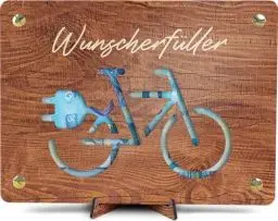 Produktbild: E Bike Kaufen - XL Geldgeschenk aus Holz inkl. Ständer | E-Bike - Fahrrad e Bike Geschenk, Geschenkideen Fahrrad, Elektro Fahrrad Männer, Elektrofahrrad Damen, E Bike Geschenk