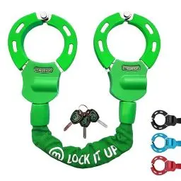 Produktbild: Mezelon E Scooter Schloss 8mm | Fahrradschloss | Hochsicherheits-Schlösser | Handschellenschloss | Hochbelastbare Schlösser für E Scooter/Fahrräder/E-Bike/Motorrad