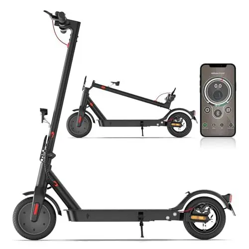 Produktbild: E Scooter mit Straßenzulassung, 30km Reichweite, 8,5 Zoll Wabenreifen Elektroroller Belastung LED | bis 120kg | 20km/h ABE Elektro Scooter |Faltbarer E Roller für Pendeln |Duales Bremssystem