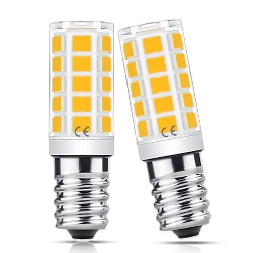 Produktbild: Flaspar E14 LED Glühbirne für Dunstabzugshaube Warmweiß 2700K 3W /410LM E14 LED Lampe Ersatz 40W Halogen birne für Abzugshaube, Kühlschranklampe, Salzlampe, 220-240V, Nicht Dimmbar, 2er Pack