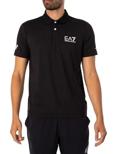 Produktbild: EMPORIO ARMANI Herren Polo Shirt mit Kurzarm, Schwarz, S