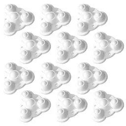 Produktbild: EACHPT Möbelrollen Klein Selbstklebendes,12 Stück Selbstklebendes Starkes Rollenrad 360 Grad Kugelrollen 4 Rollen,Mini Möbelrollen für Küchengeräte,Mülleimer,Aufbewahrungsboxen,Kleinmöbel