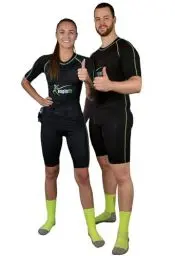 Produktbild: eaglefit - PRO EMS Anzug Komplettsystem mit 24 Elektroden für Damen & Herren (kabellos) EMS-Training für Zuhause - Ganzkörper (Bauch, Beine, Po, Oberkörper) - Trainingsgerät für High End Training XS