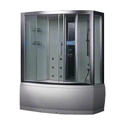 Produktbild: EAGO Dampfdusche DA328HF3 weiß/150x100/links