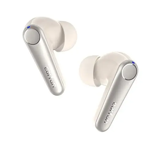 Produktbild: EarFun Air Pro 3 In Ear Bluetooth Kopfhörer - 43dB Hybrid Aktive Geräuschunterdrückung, HiFi Sound Qualcomm aptX Adaptive, 6 Mikrofone CVC 8.0 Anrufe, Multipoint, 45H Akku, App Steuerung, Hafer Weiß