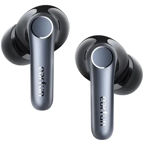 Produktbild: EarFun Air Pro 4 Bluetooth Kopfhörer mit Adaptive Hybride Geräuschunterdrückung, aptX Lossless, Hi-Res Audio, LDAC, 6 Mikrofone cVc 8.0 KI Anrufe, 52H Akku, Multipoint, Bluetooth 5.4, In Ear Detection