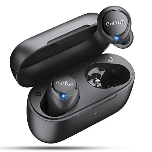 Produktbild: EarFun Free 2, Wireless Earbuds, cVc 8.0 Noise Cancellation, Qualcomm QCC3040 chip, Bluetooth 5.2, Low Latency, Volume Control, Deep Bass IPX7 Waterproof, 30H Playtime, Headphones for gyms, office