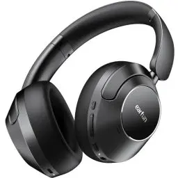 Produktbild: EarFun Wave Pro Over-Ear Kopfhörer Kabellos Bluetooth, Hybrid Aktive Noise Cancelling, Hi-Res Audio, LDAC, 80 Std Akku, Bequemer Halt, 5 Mikrofone Kristallklare Anrufe, Bluetooth Multipoint, EQ in App