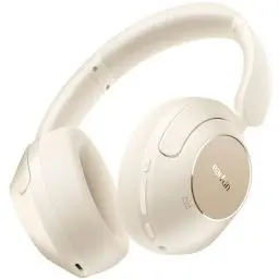 Produktbild: EarFun Wave Pro Over Ear Kopfhörer Kabellos Bluetooth, Hybrid Aktive Noise Cancelling, Hi-Res Audio, LDAC, 80 Std Akku, Bequemer Halt, 5 Mikrofone Kristallklare Anrufe, Bluetooth Multipoint, EQ in App