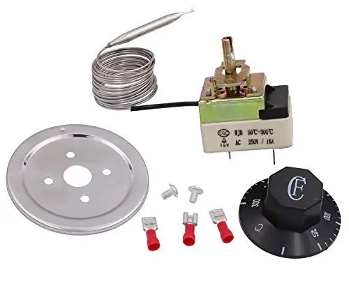 Produktbild: Earth Star Erde Stern 2 Meter 50-300 Grad F Neu Heizthermostat Bratpfanne Thermostat, Temperaturregelung, elektrische Fritteuse Teile