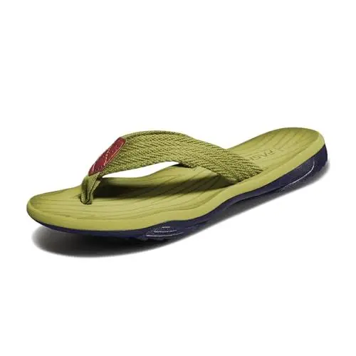 Produktbild: EaseWalk Damen Herren Flip Flops Zehentrenner Sommer Outdoor Beach Sandalen Pool Badelatschen Pantoffeln Green 38 EU