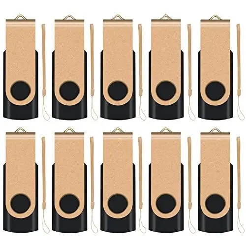 Produktbild: EASTBULL 16GB USB-Stick 2.0 Flash Laufwerke Speicherstick, 10 stück Gold
