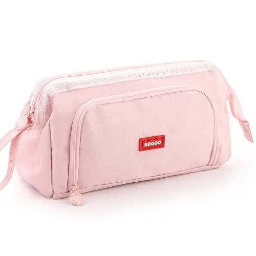 Produktbild: EASTHILL Federmäppchen mit grossem Pencil case Tragbare Stifttasche Tragbare kosmetisches Office High School Organizer College Studentin Mädchen Jugendliche Mädchen-Pink