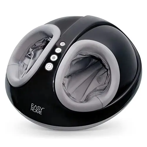 Produktbild: EASY HOME Fußmassagegerät mit Wärmefunktion elektrisch Shiatsu-Fußmassage Vibration & Wärme für Durchblutung Luftkompression Rotlichtfunktion Druckmassage für Füße & Fußsohle
