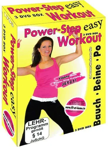 Produktbild: Easy Power - Step Aerobic Fatburner Workout (Bauch, Beine, Po) - 3 DVD Fitness Box -