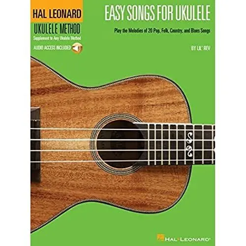 Produktbild: Easy Songs For Ukulele: Songbook für Ukulele (Hal Leonard Ukulele Method): Play the Melodies of 20 Pop, Folk, Country, and Blues Songs