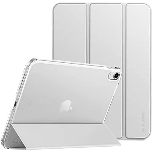 Produktbild: EasyAcc Hülle für iPad A16 11. Generation/iPad 10. Generation 10.9 Zoll, Ultra Dünn Cover mit Auto Schlaf/Aufwach Funktion Schutzhülle Case, Silber