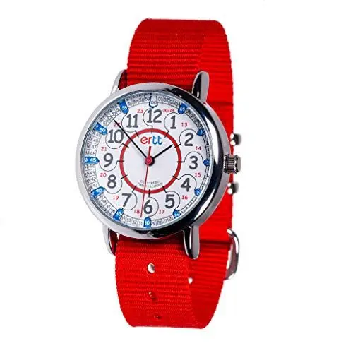 Produktbild: EasyRead Time Teacher Kinder Armbanduhr Jungen & Mädchen - Lernuhr Kinder Armbanduhr - 2-Stufen-Zeit-Lehrer Uhr Kinder - 12-24 Stunden-Anzeige - Kinder Uhren für Schulanfang - Lernuhr Kinder