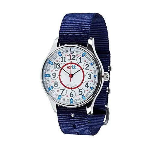 Produktbild: EasyRead Time Teacher Wasserdicht Armbanduhr Kinder- Kinderuhr Mädchen & Jugen - Die Zeit Lernen Kinder Uhren - 2-Stufen-Zeit Kind Armbanduhr - 12-24-Stunden-Zifferblatt - Einfach Zu Lesen Kinderuhr