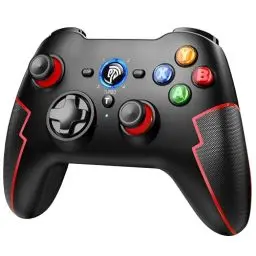 Produktbild: EasySMX Wireless PC Controller Game Controller PC Kabellos Bluetooth Gamepad mit Hall-Trigger&Dual Vibration&Turbo funktion, kompatibel mitPC/PS3/Switch/Android TV/TV-Box/Handy/Tablet/Laptop – Rot
