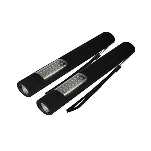 Produktbild: Eaxus® 2er Set LED Arbeitsleuchte - Taschenlampe mit Magnet, inkl. Batterien