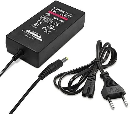 Produktbild: Eaxus® Stromkabel Geeignet für Playstation 2 / PS2 Slim - Netzteil Kompatibel mit PS2