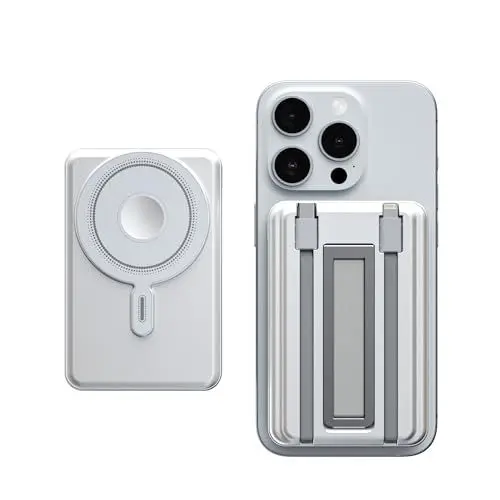 Produktbild: Eazpower Magsafe Powerbank 10,000mAh, iPhone Powerbank Magsafe mit USB C Kabel Integriert 20W PD Schnelles Laden, Magnetische Power Bank mit LED Display für iPhone 16/15/14/13/12/Pro/Plus/Pro Max