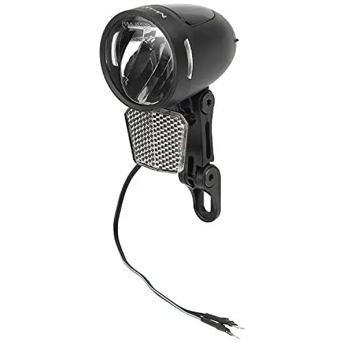 Produktbild: E-Bike Scheinwerfer,Fahrradlicht, 80 Lux, für 6–48 V DC, 2,4 W, verstellbare Halterung, LED-Frontlicht, Apollon E 80 von M-WAVE
