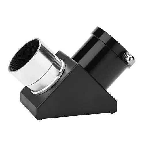 Produktbild: EBTOOLS 1,25 in 90 Grad Diagonaladapter zum Aufrichten von Bildprisma Zenith Spiegel für Teleskope (Schwarz-Silber)