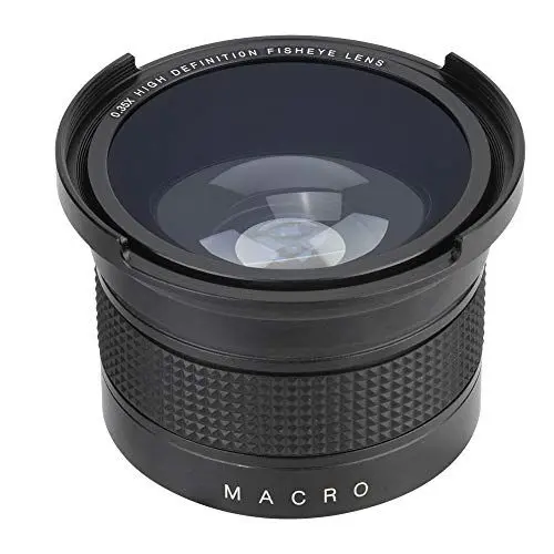 Produktbild: EBTOOLS 52mm 0.35X Weitwinkel-Fisheye-Objektiv mit Objektivdeckel Aufbewahrungstasche Universelles, tragbares Kamera-Fisheye-Objektiv für Spiegelreflexkameras