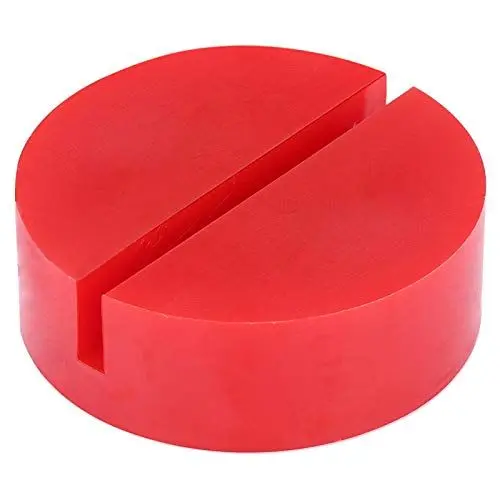 Produktbild: Adapter für Wagenheber, Wagenheber mit Universalschlitzrahmen, Schienen-Bodenheber-Auflagen, Gummi-Auflagen-Adapter, rot