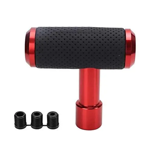 Produktbild: EBTOOLS Schaltknauf T Griff Schaltgetriebe Joystick Auto Schalthebel Schaltknauf Auto Umschaltgetriebeknopf T-förmiger universeller manueller/automatischer Gangschalter Knopf (rot)